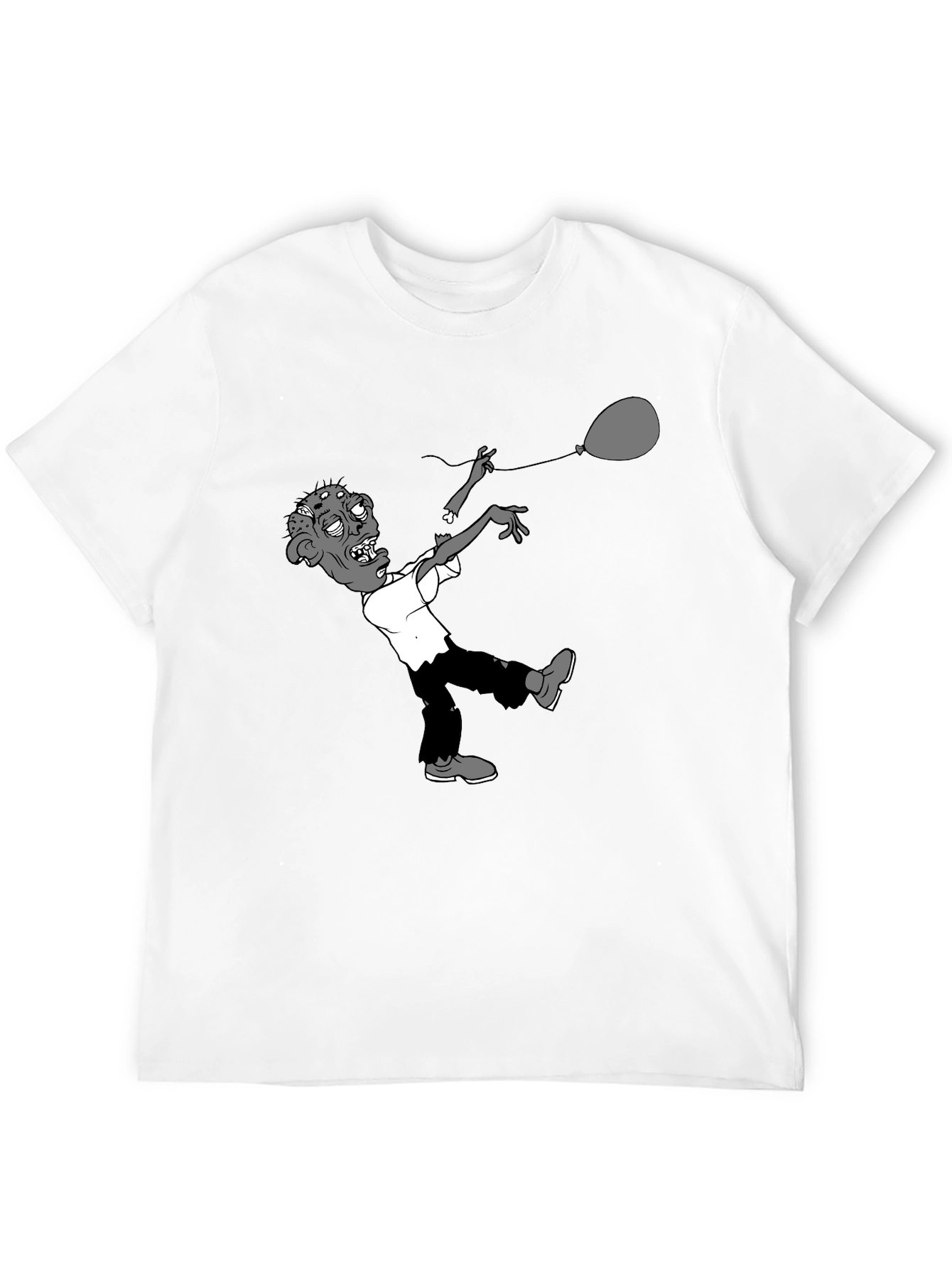 Zombie Balloon Graphic Tee - Black T-Shirt