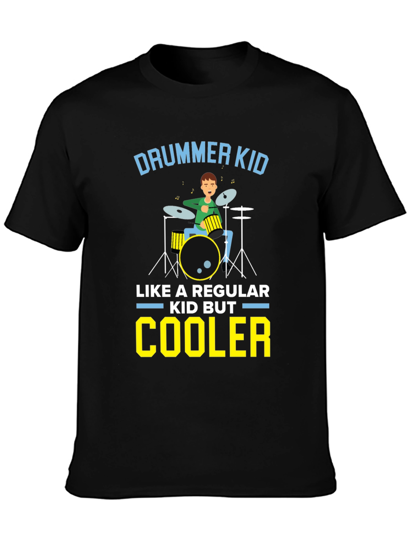 Drummer Kid T-Shirt - Cool Musical Design