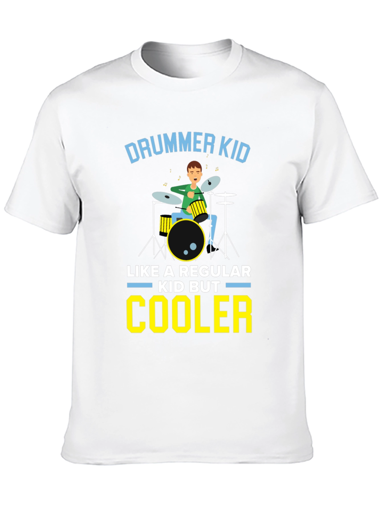 Drummer Kid T-Shirt - Cool Musical Design