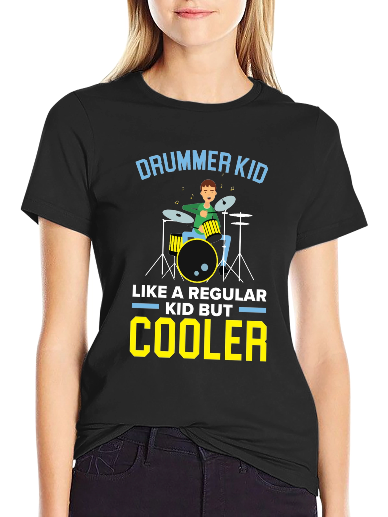 Drummer Kid T-Shirt - Cool Musical Design