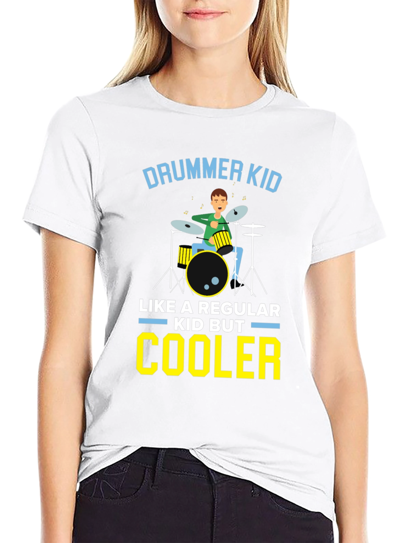 Drummer Kid T-Shirt - Cool Musical Design