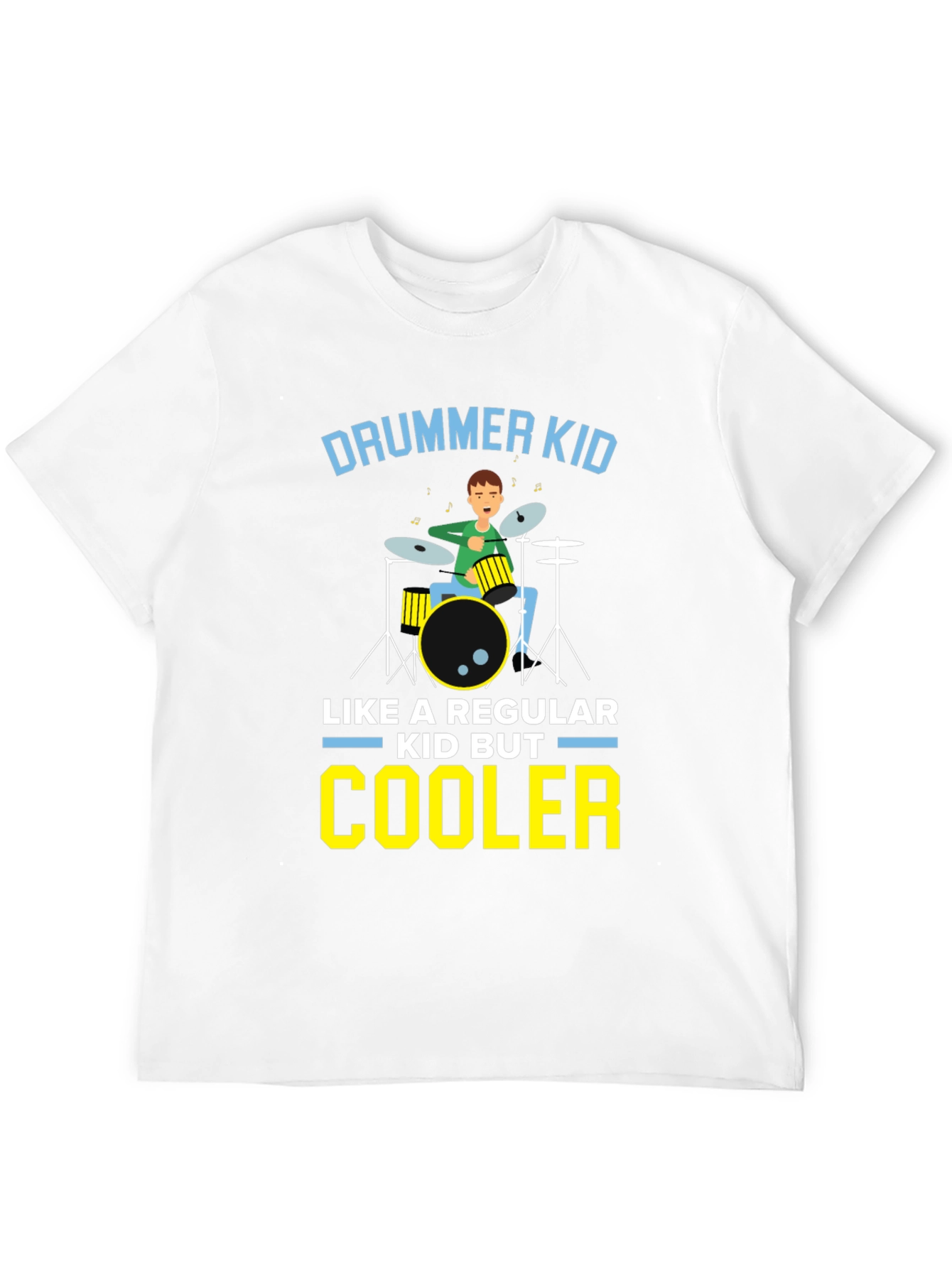 Drummer Kid T-Shirt - Cool Musical Design