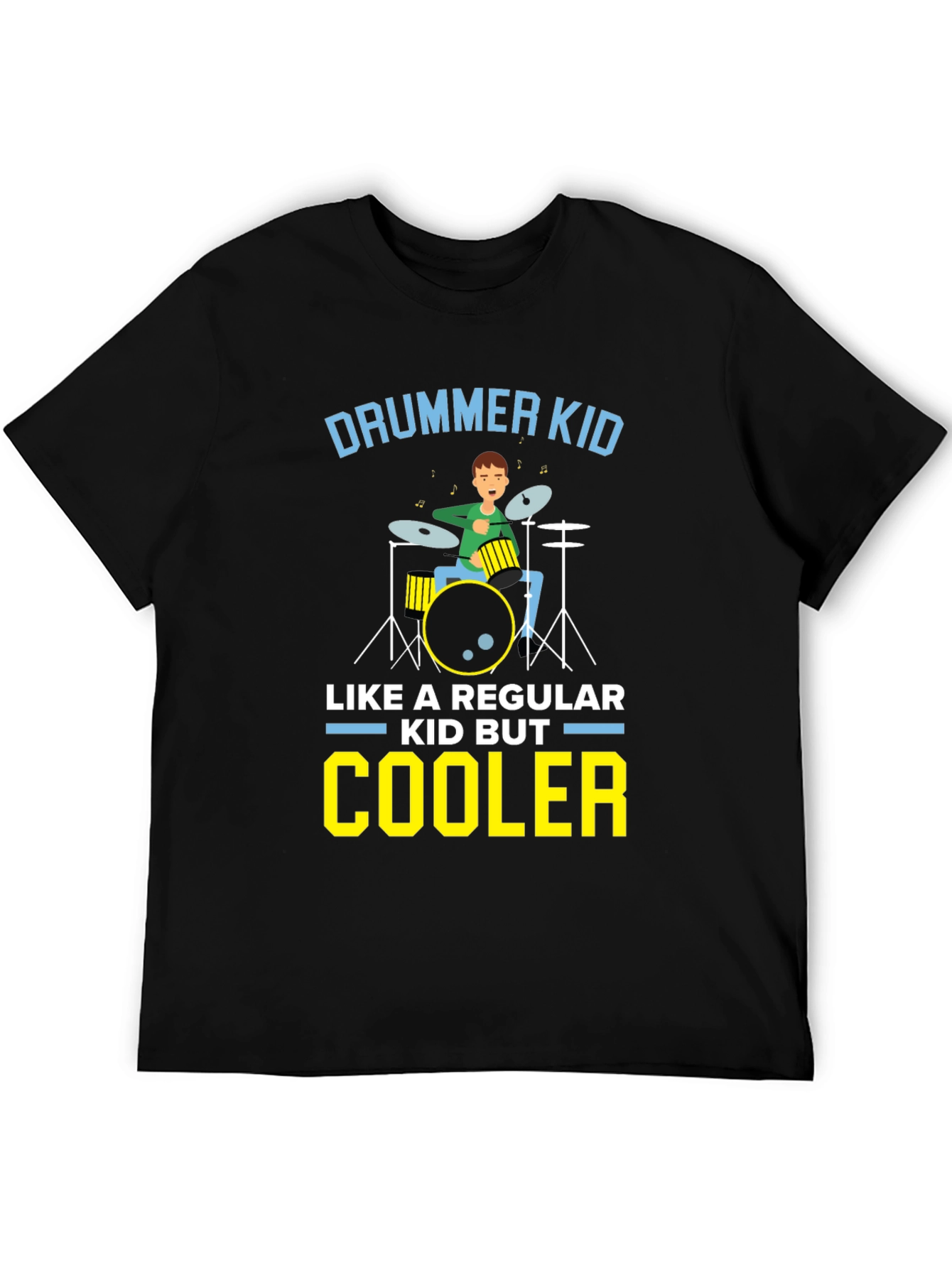 Drummer Kid T-Shirt - Cool Musical Design