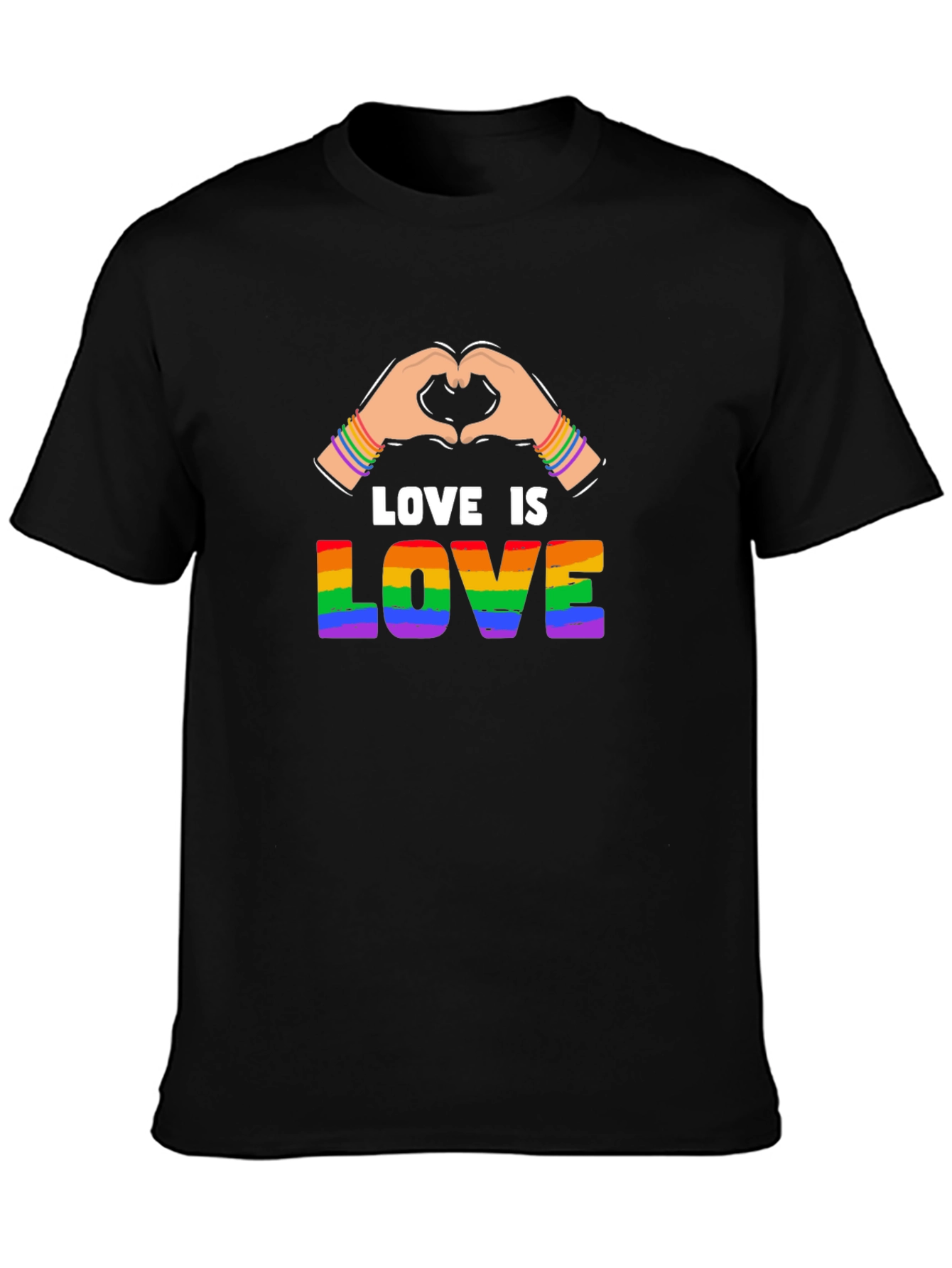 Love is Love LGBTQ+ Pride Graphic T-Shirt
