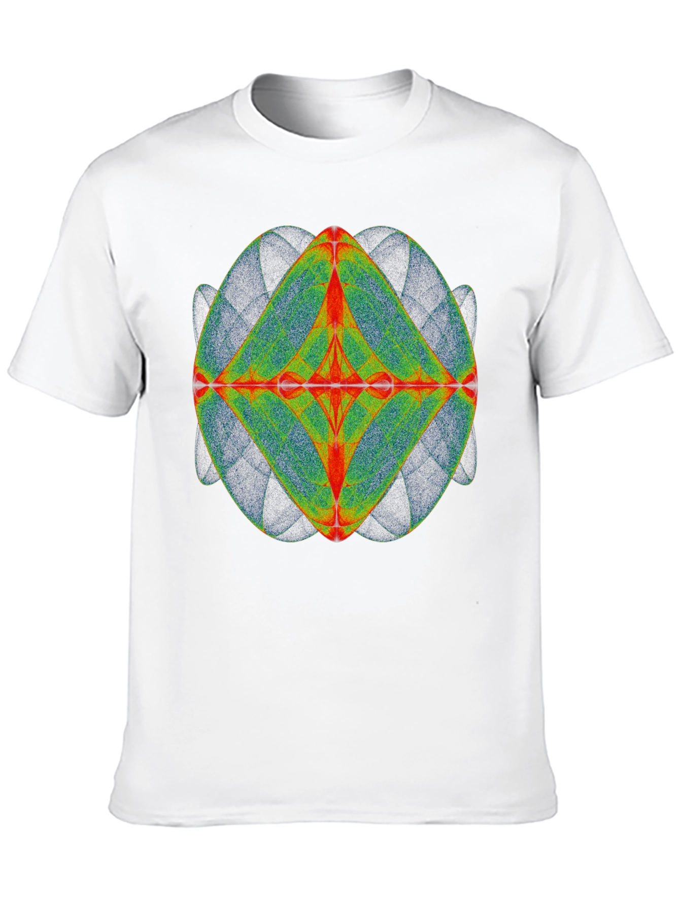 Geometric Design Tee - Black Cotton Blend