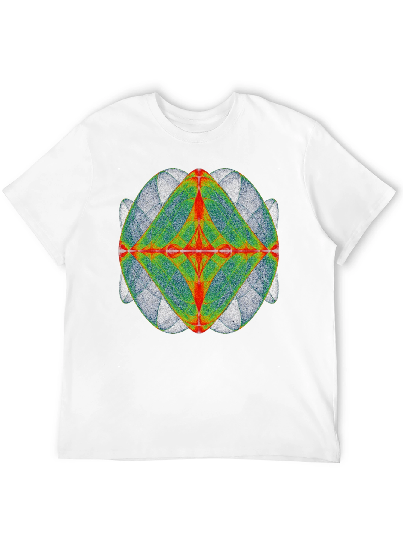 Geometric Design Tee - Black Cotton Blend