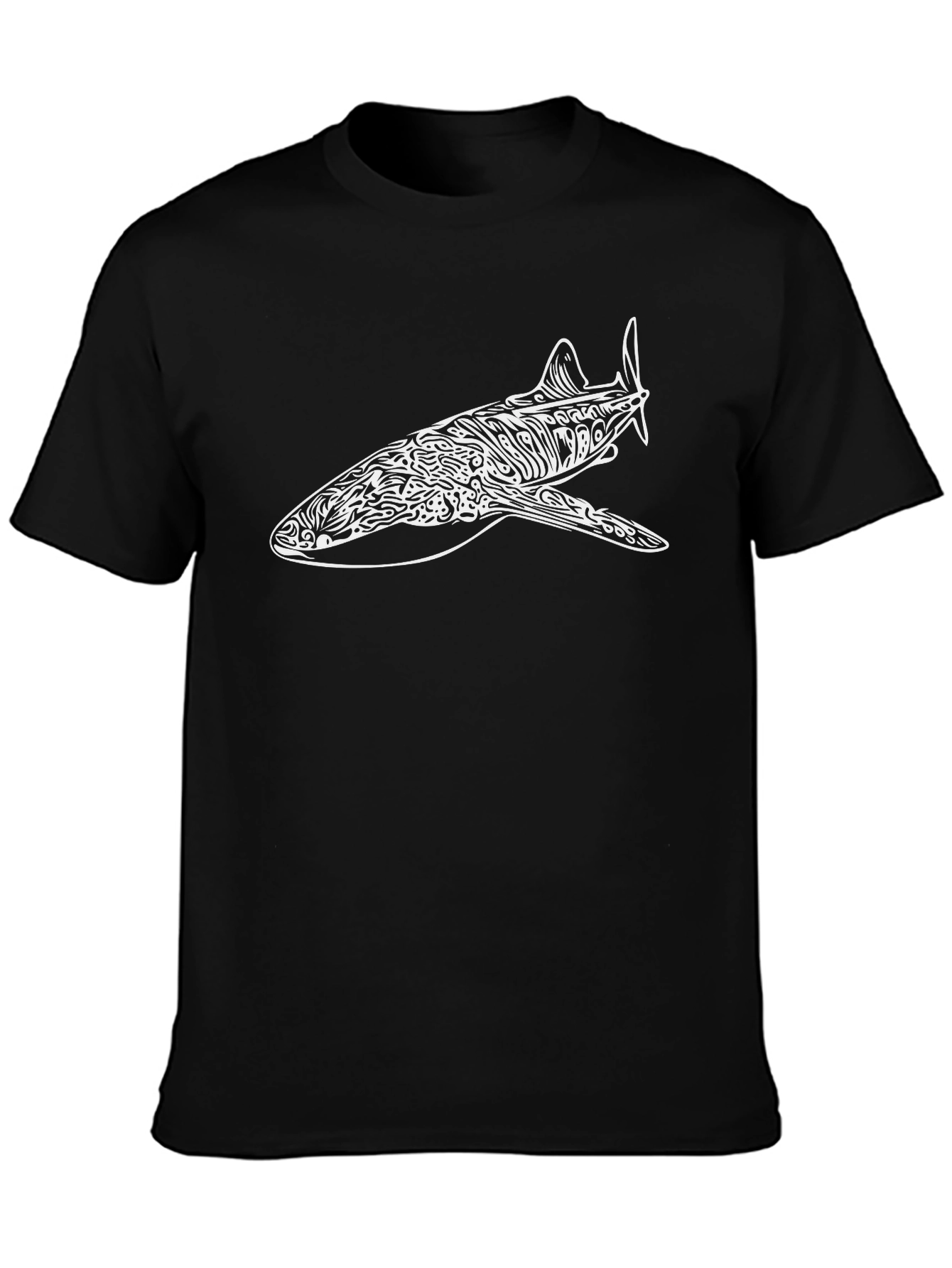 Cool Black T-Shirt with Airplane Graphic