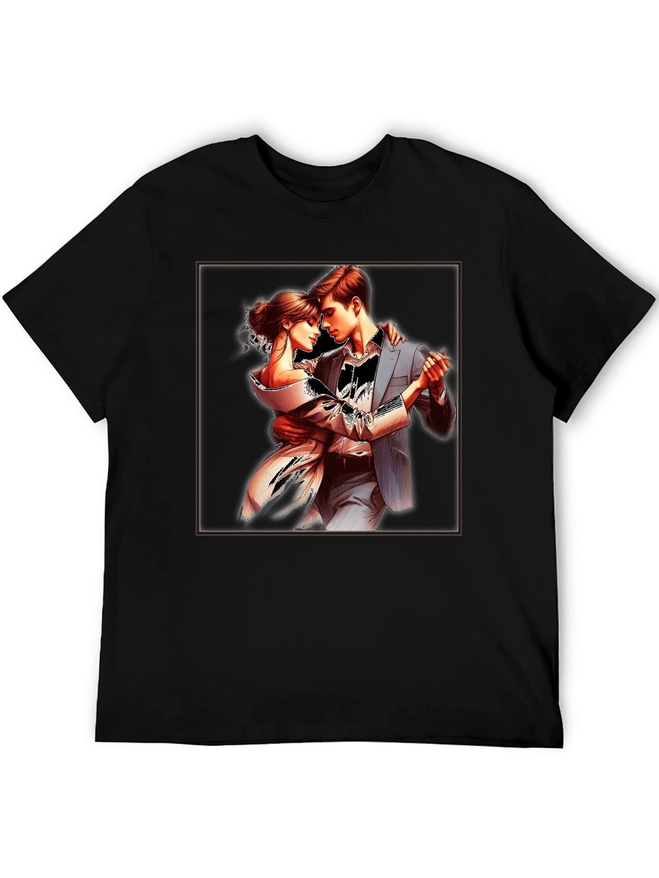Elegant Tango Dance Graphic T-Shirt