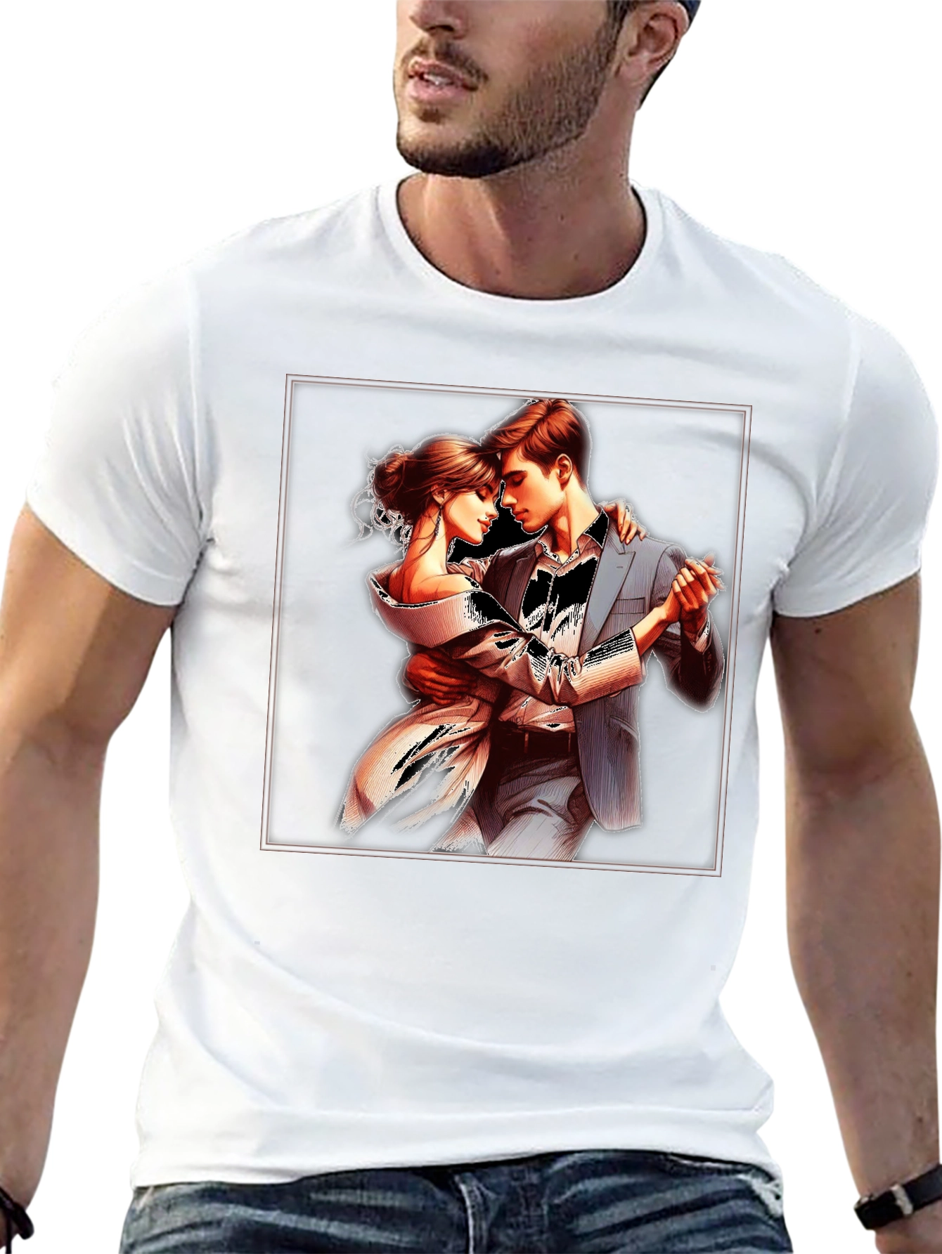 Elegant Tango Dance Graphic T-Shirt