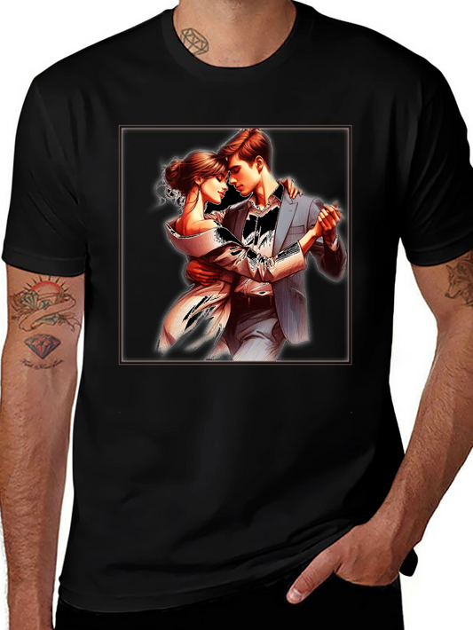 Elegant Tango Dance Graphic T-Shirt