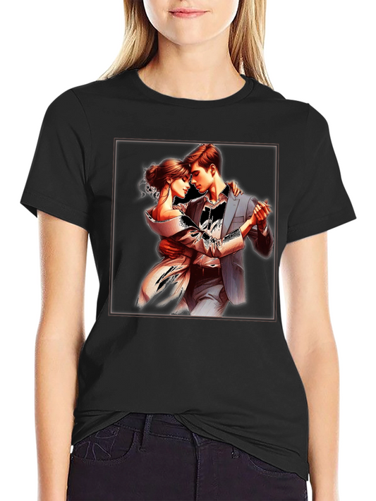 Elegant Tango Dance Graphic T-Shirt