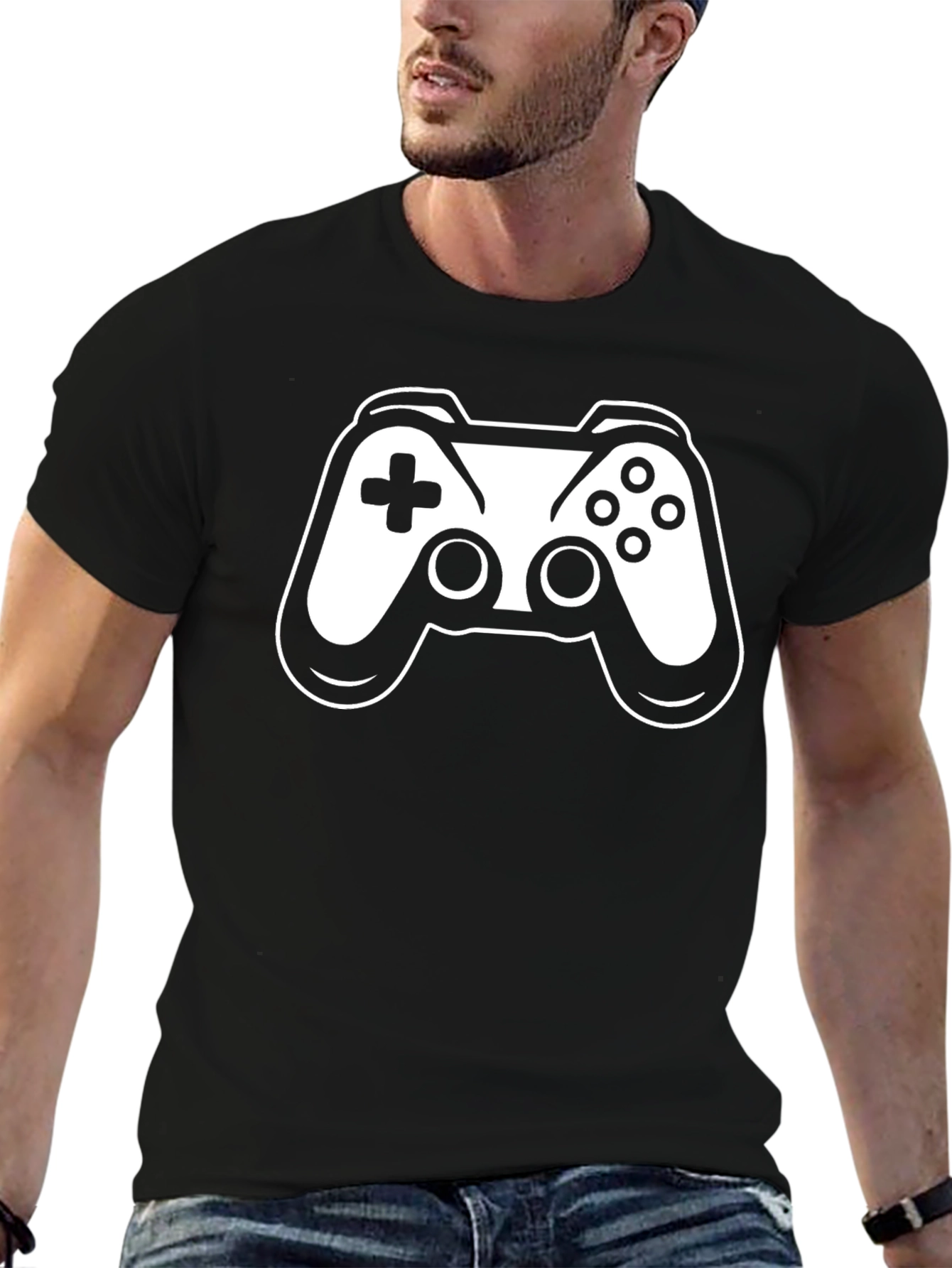 Gamer T-Shirt - Black Controller Design