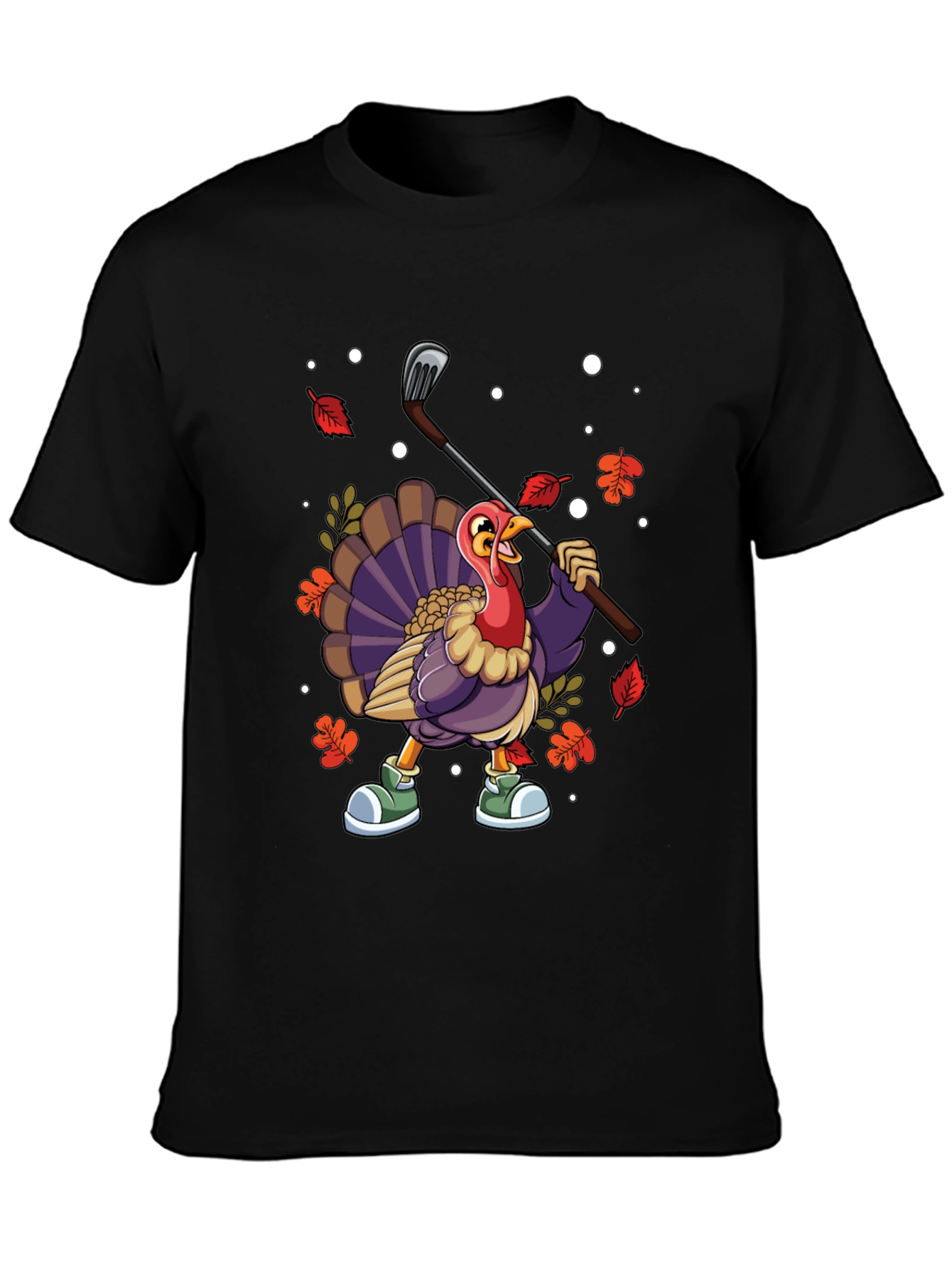 Thanksgiving Turkey Golf T-Shirt