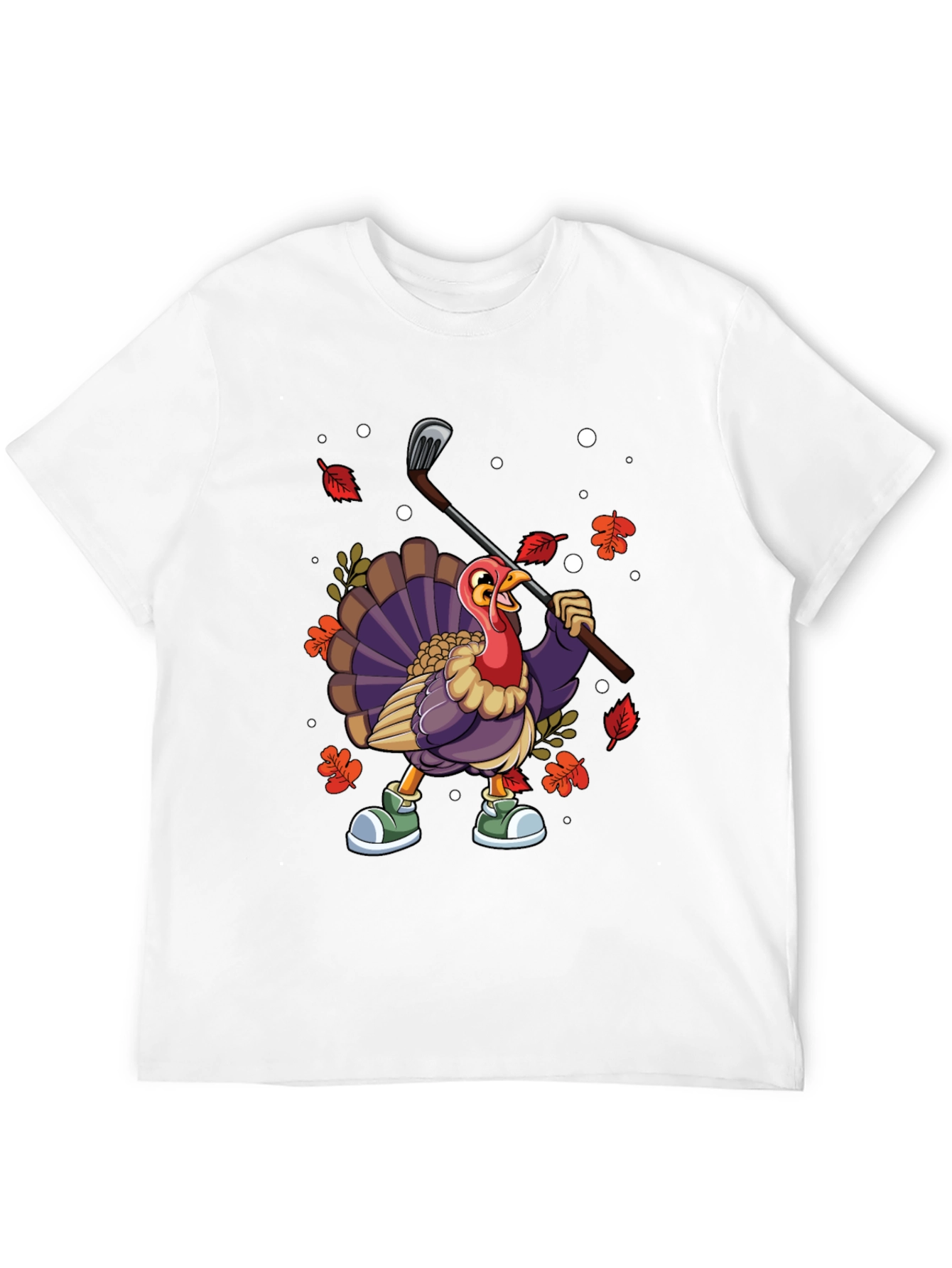 Thanksgiving Turkey Golf T-Shirt