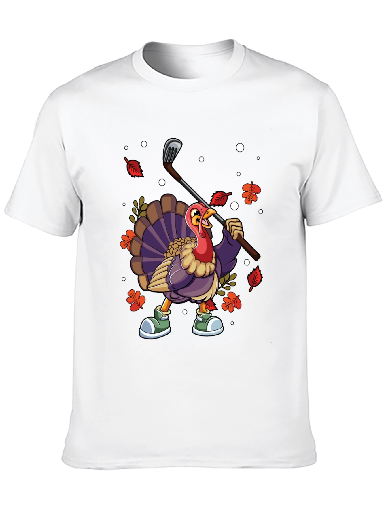 Thanksgiving Turkey Golf T-Shirt