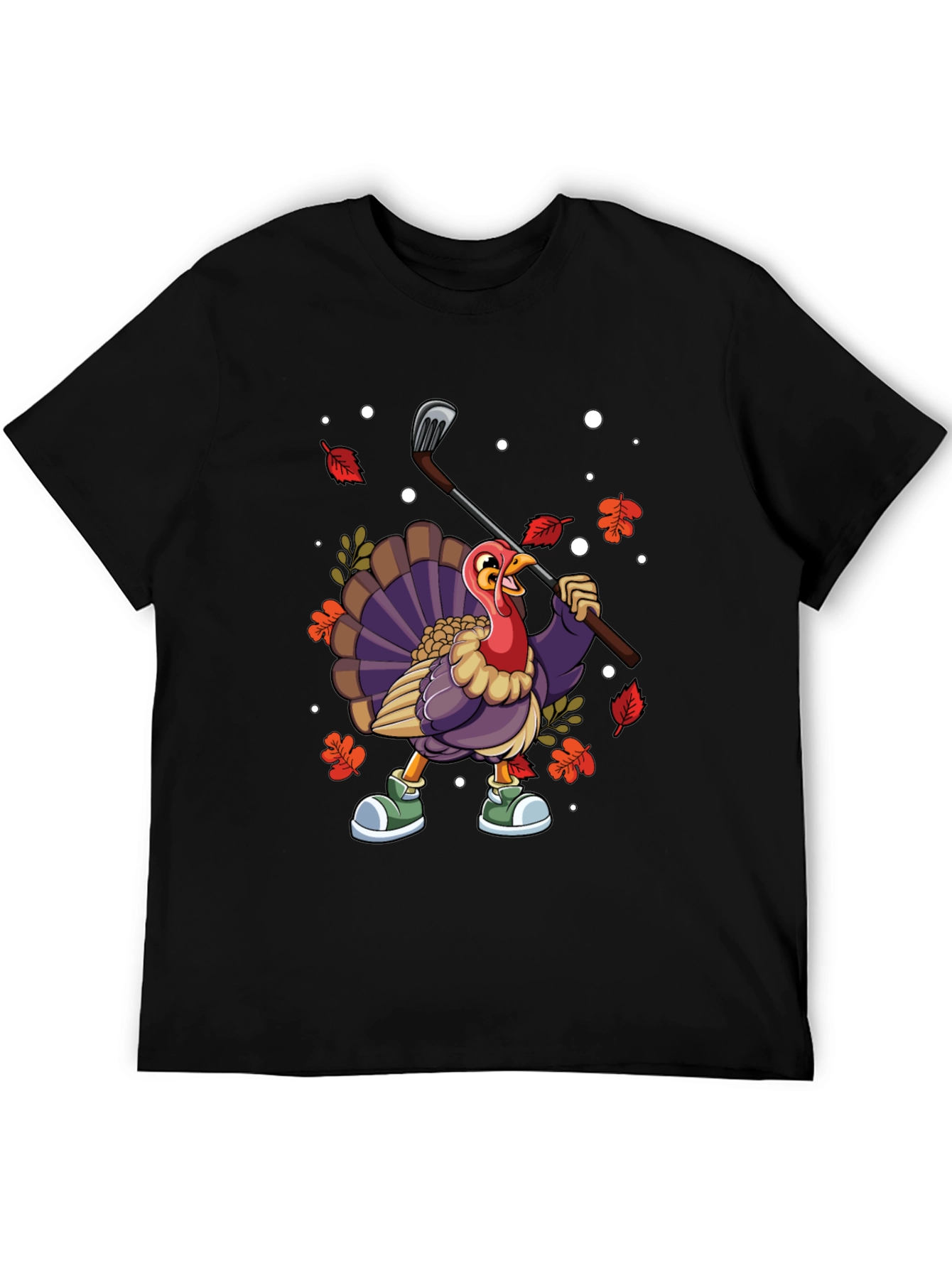 Thanksgiving Turkey Golf T-Shirt