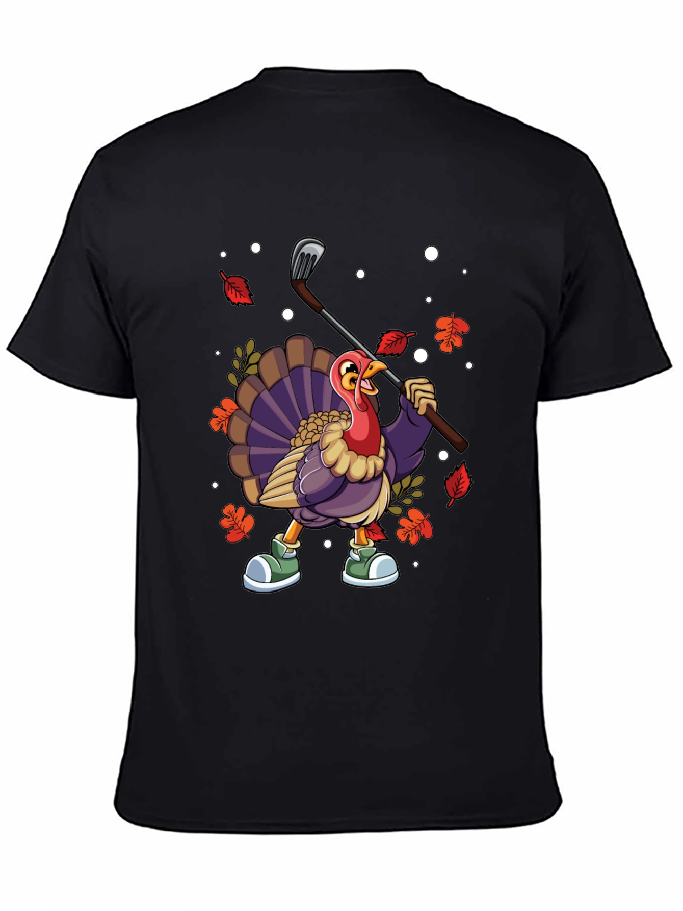 Thanksgiving Turkey Golf T-Shirt