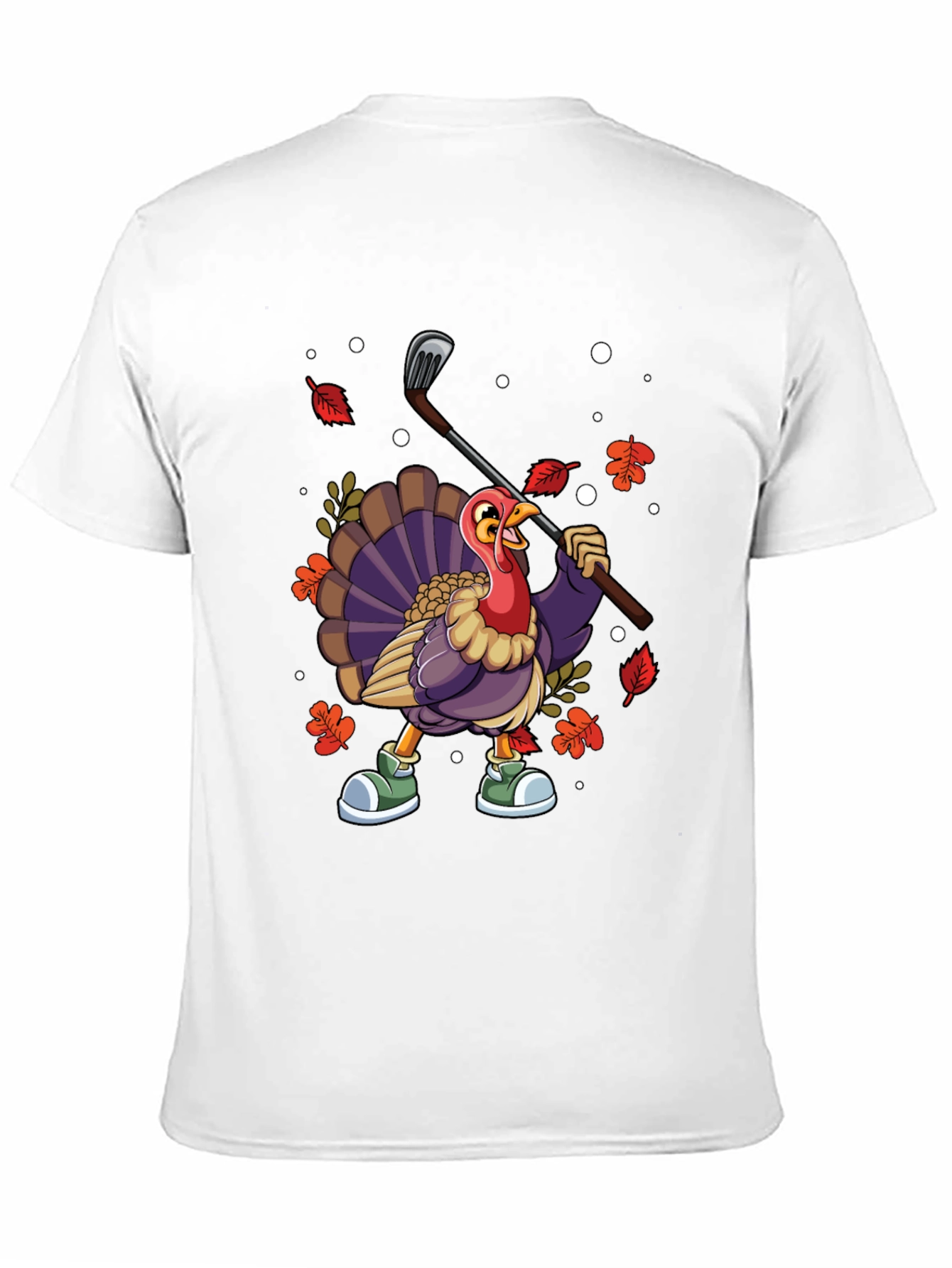 Thanksgiving Turkey Golf T-Shirt