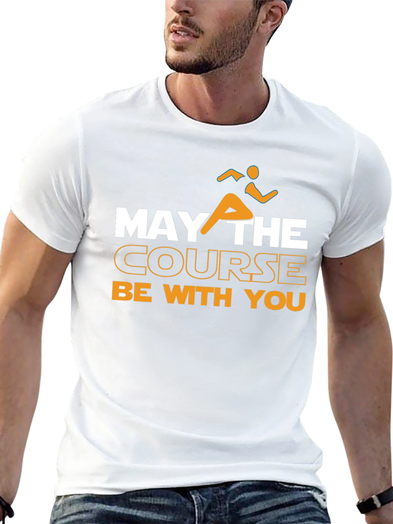 May the Course Be With You Running T-Shirt