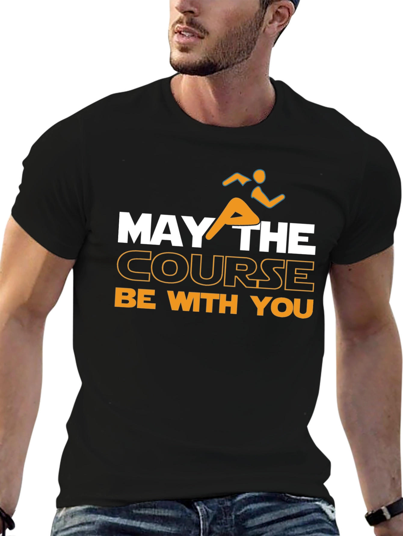 May the Course Be With You Running T-Shirt