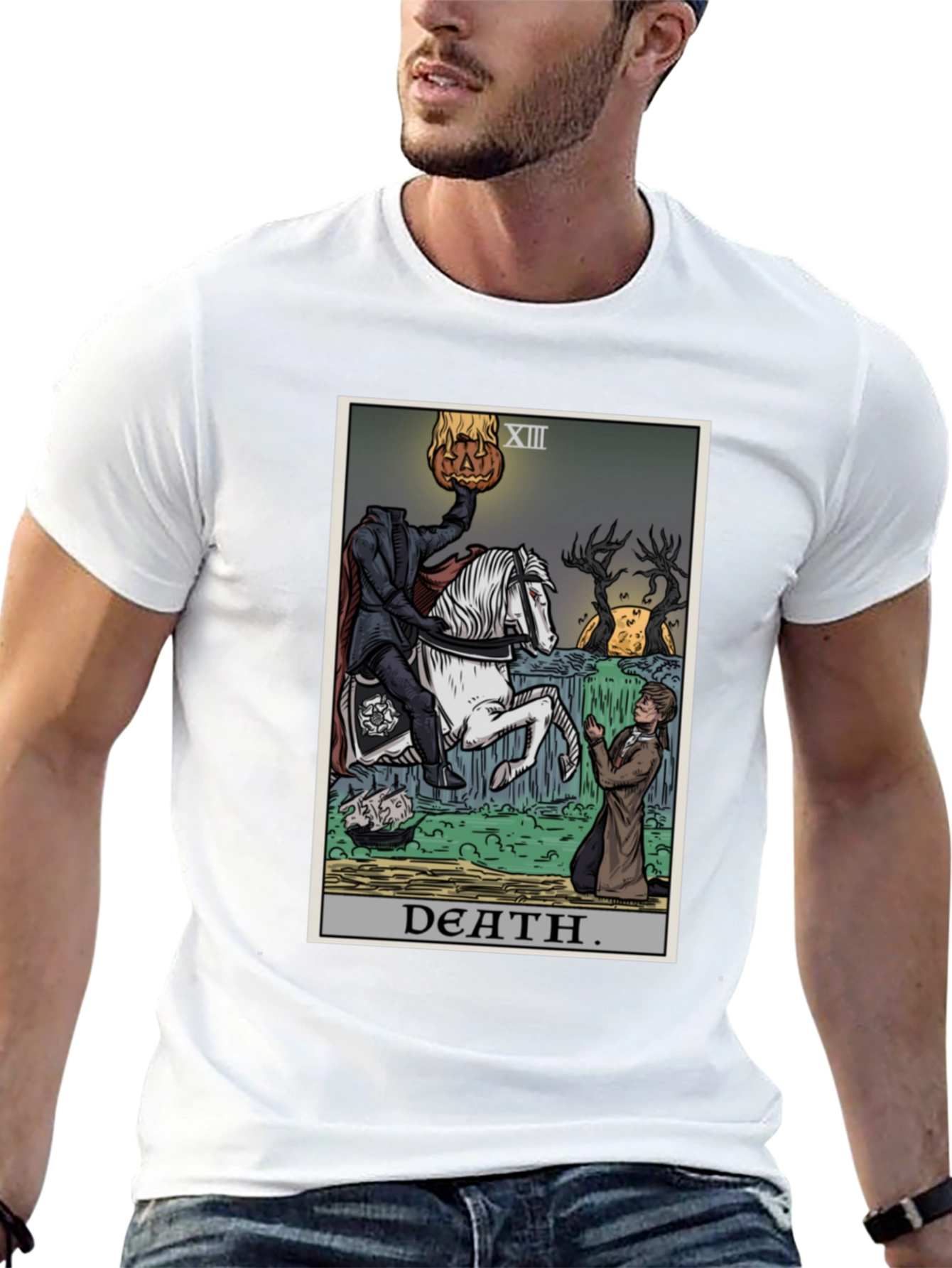 Headless Horseman Tarot Card T-Shirt