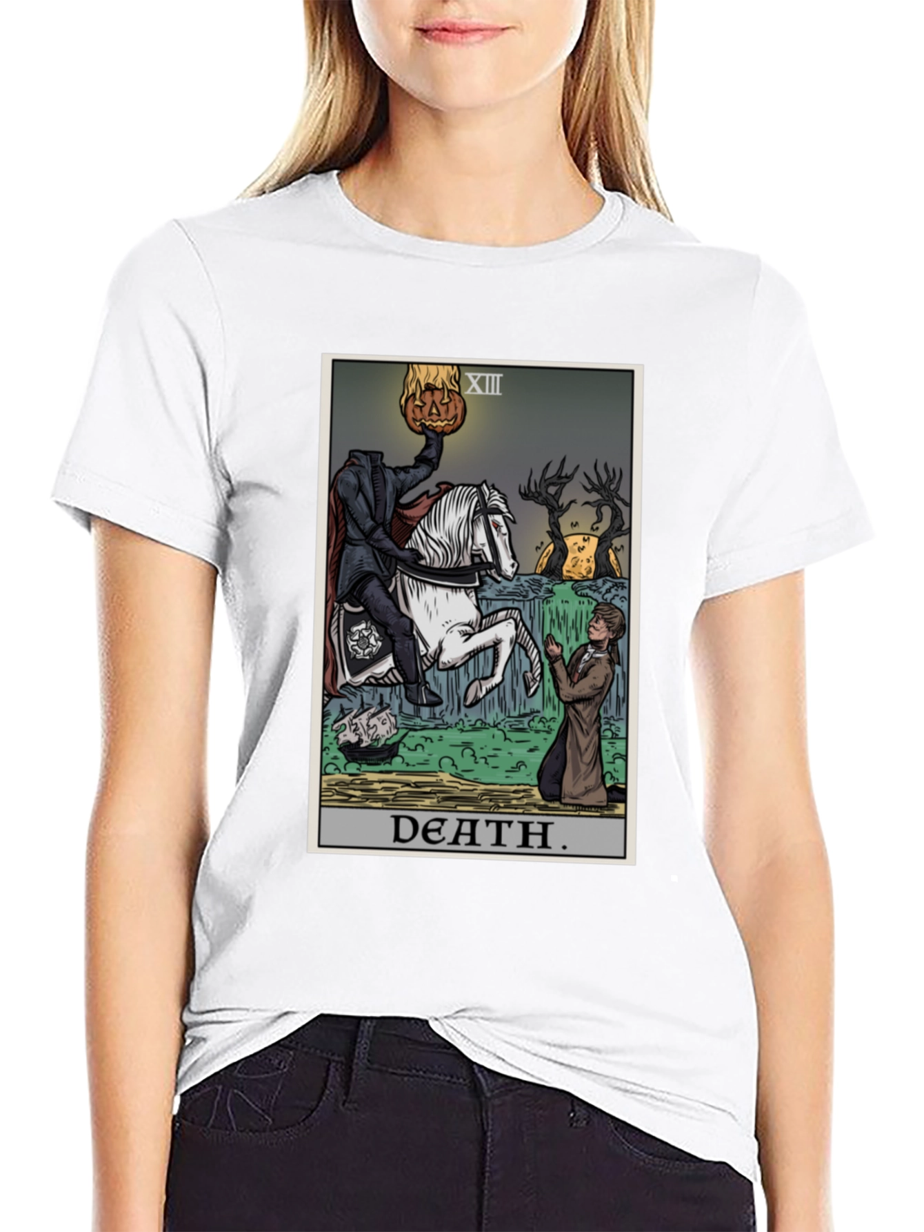 Headless Horseman Tarot Card T-Shirt