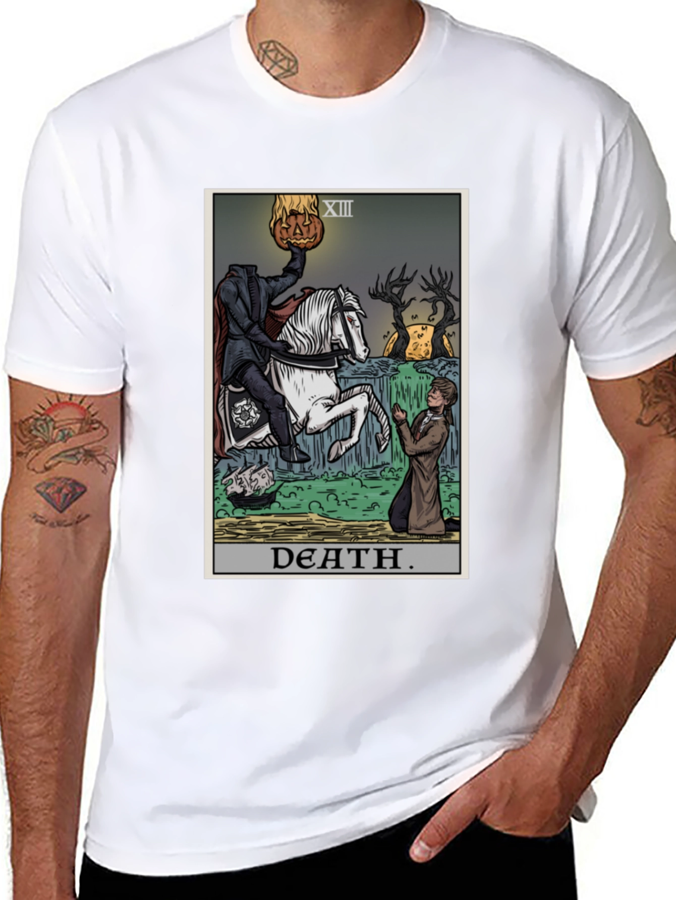 Headless Horseman Tarot Card T-Shirt