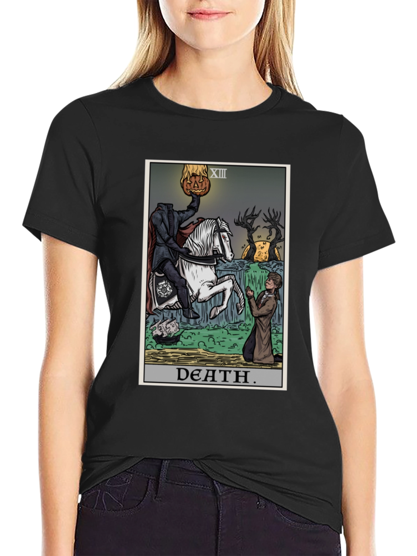 Headless Horseman Tarot Card T-Shirt