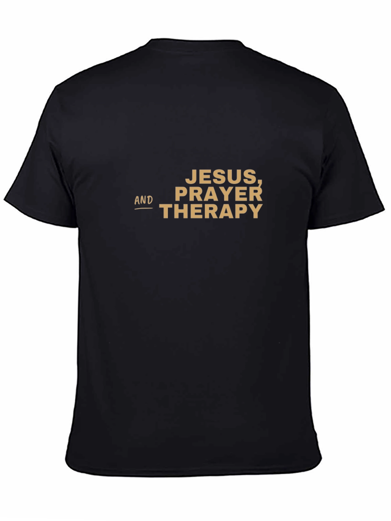 Jesus Prayer & Therapy T-Shirt - Religious Graphic Tee