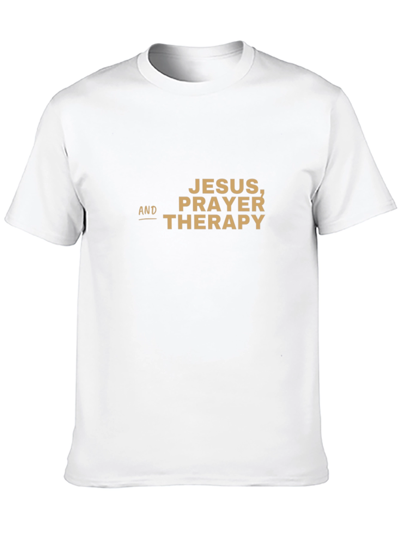 Jesus Prayer & Therapy T-Shirt - Religious Graphic Tee