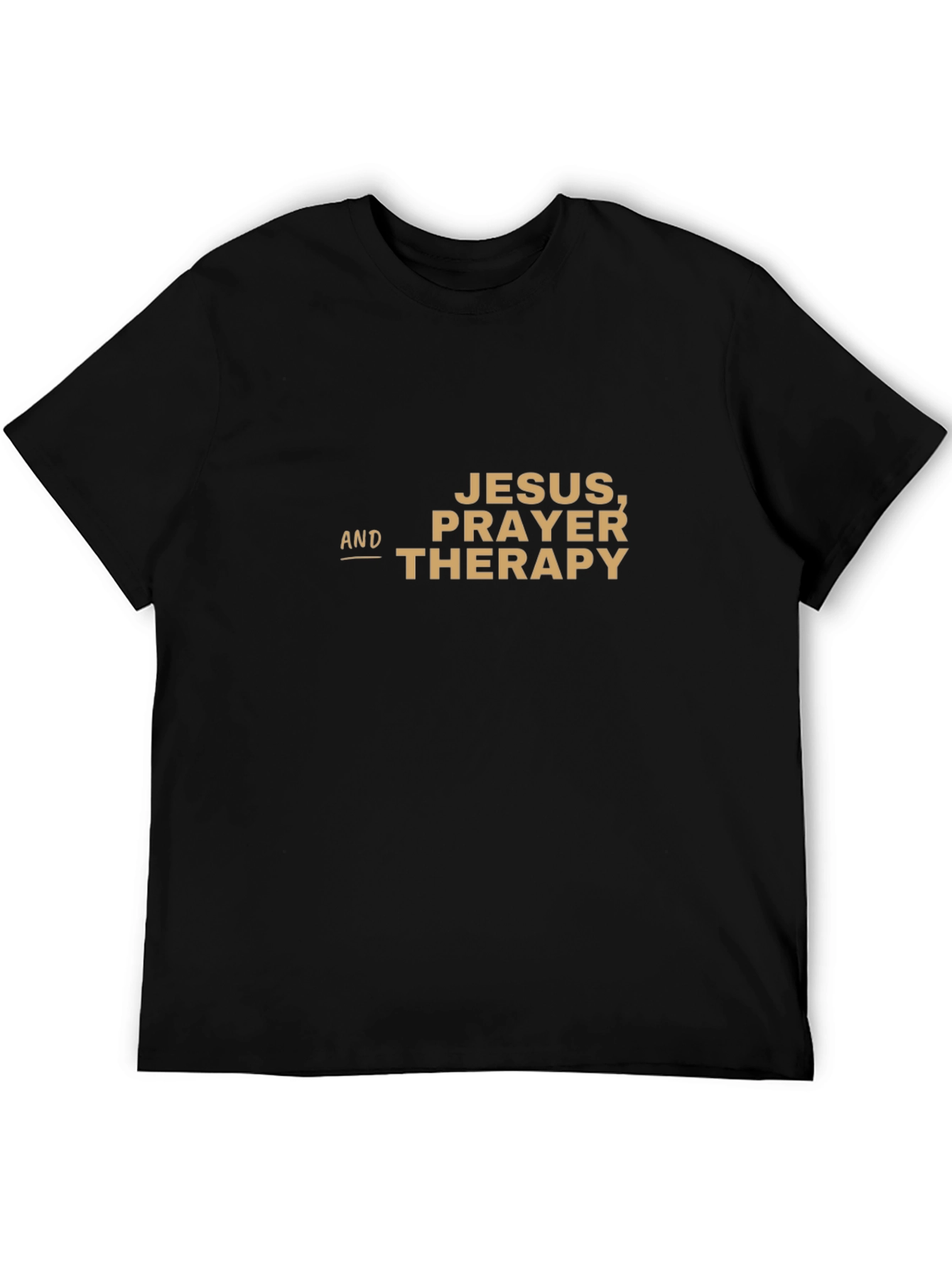 Jesus Prayer & Therapy T-Shirt - Religious Graphic Tee
