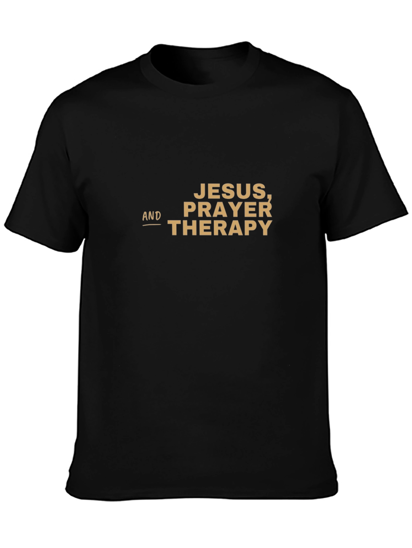 Jesus Prayer & Therapy T-Shirt - Religious Graphic Tee