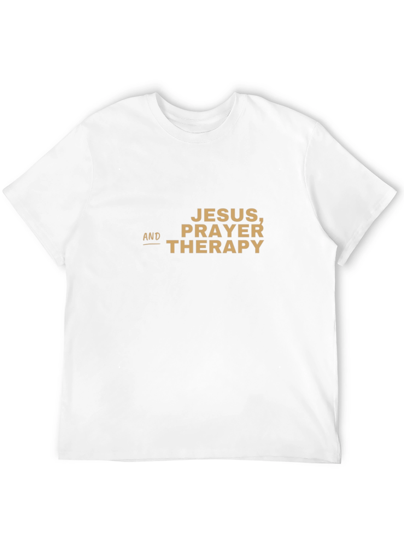 Jesus Prayer & Therapy T-Shirt - Religious Graphic Tee