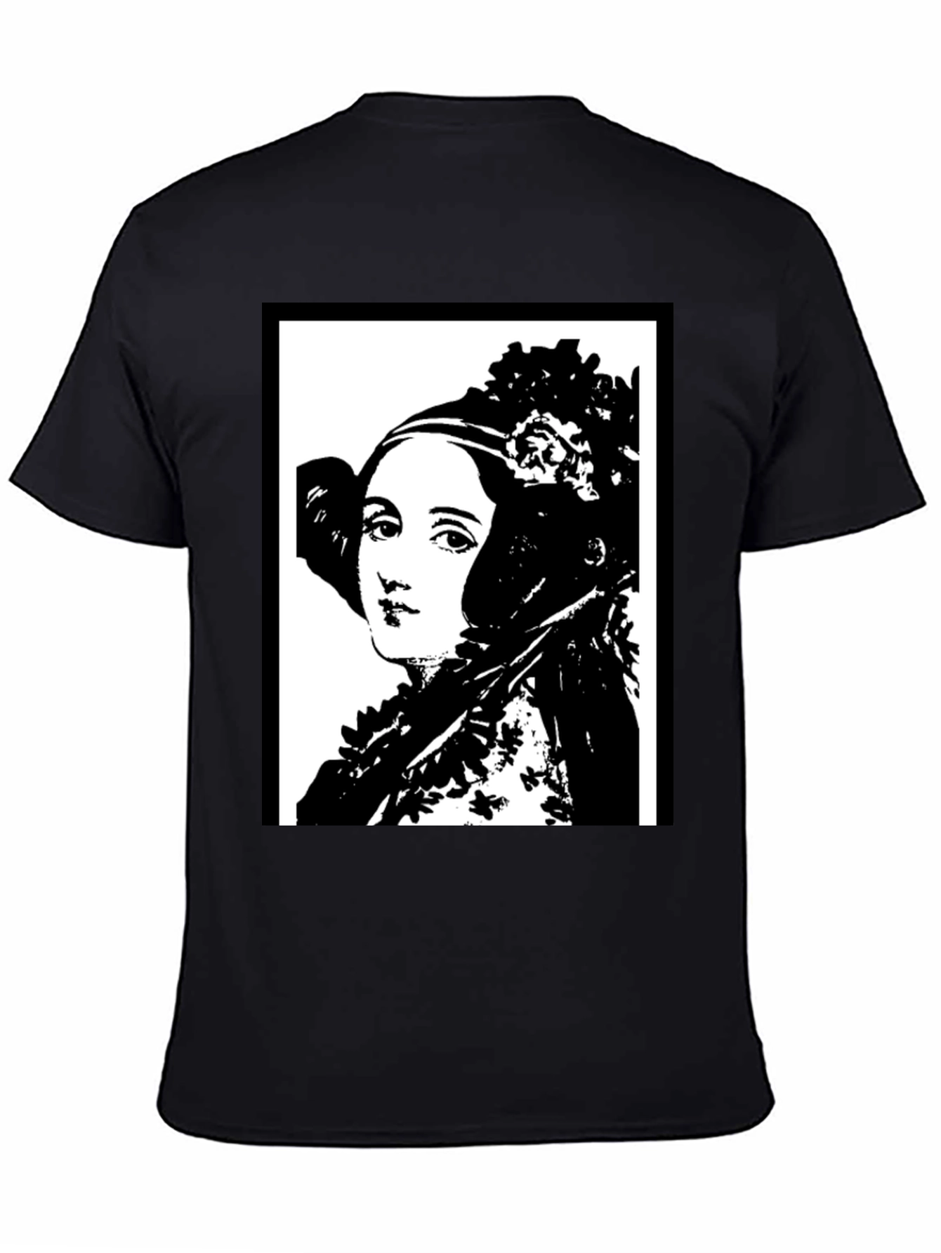 Ada Lovelace Portrait Graphic Tee - Black