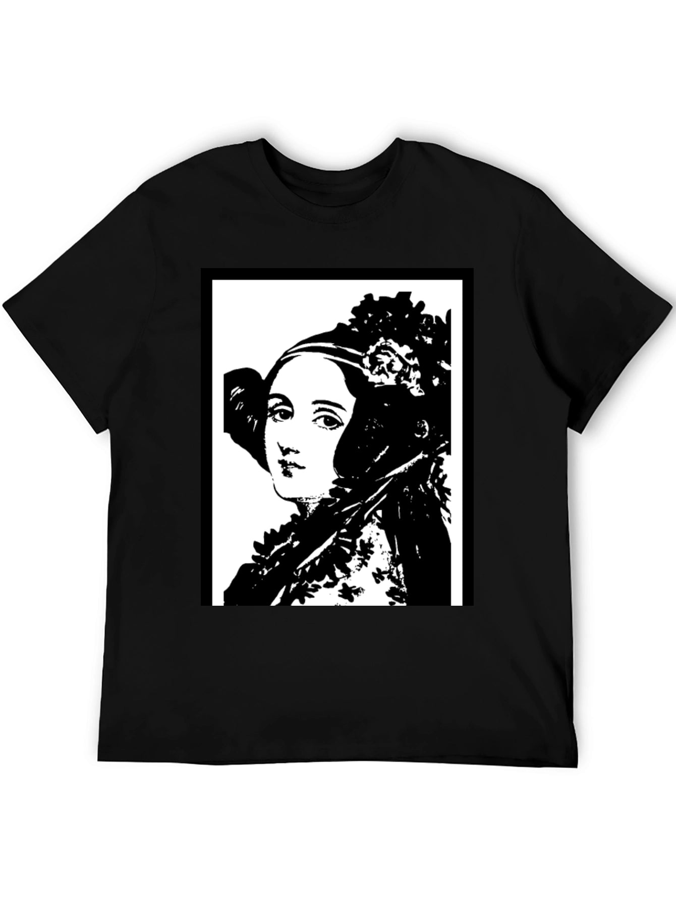 Ada Lovelace Portrait Graphic Tee - Black