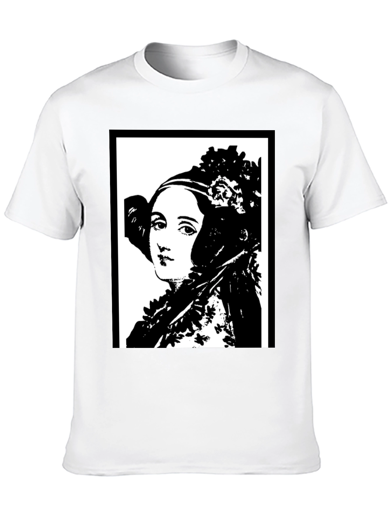Ada Lovelace Portrait Graphic Tee - Black
