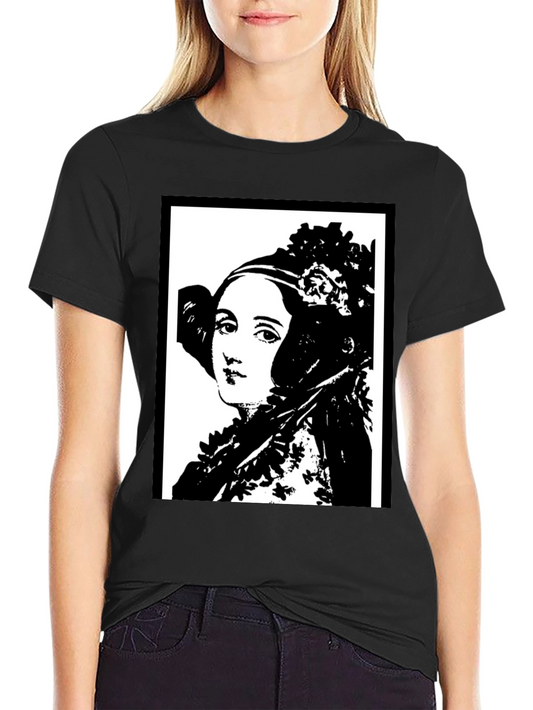 Ada Lovelace Portrait Graphic Tee - Black
