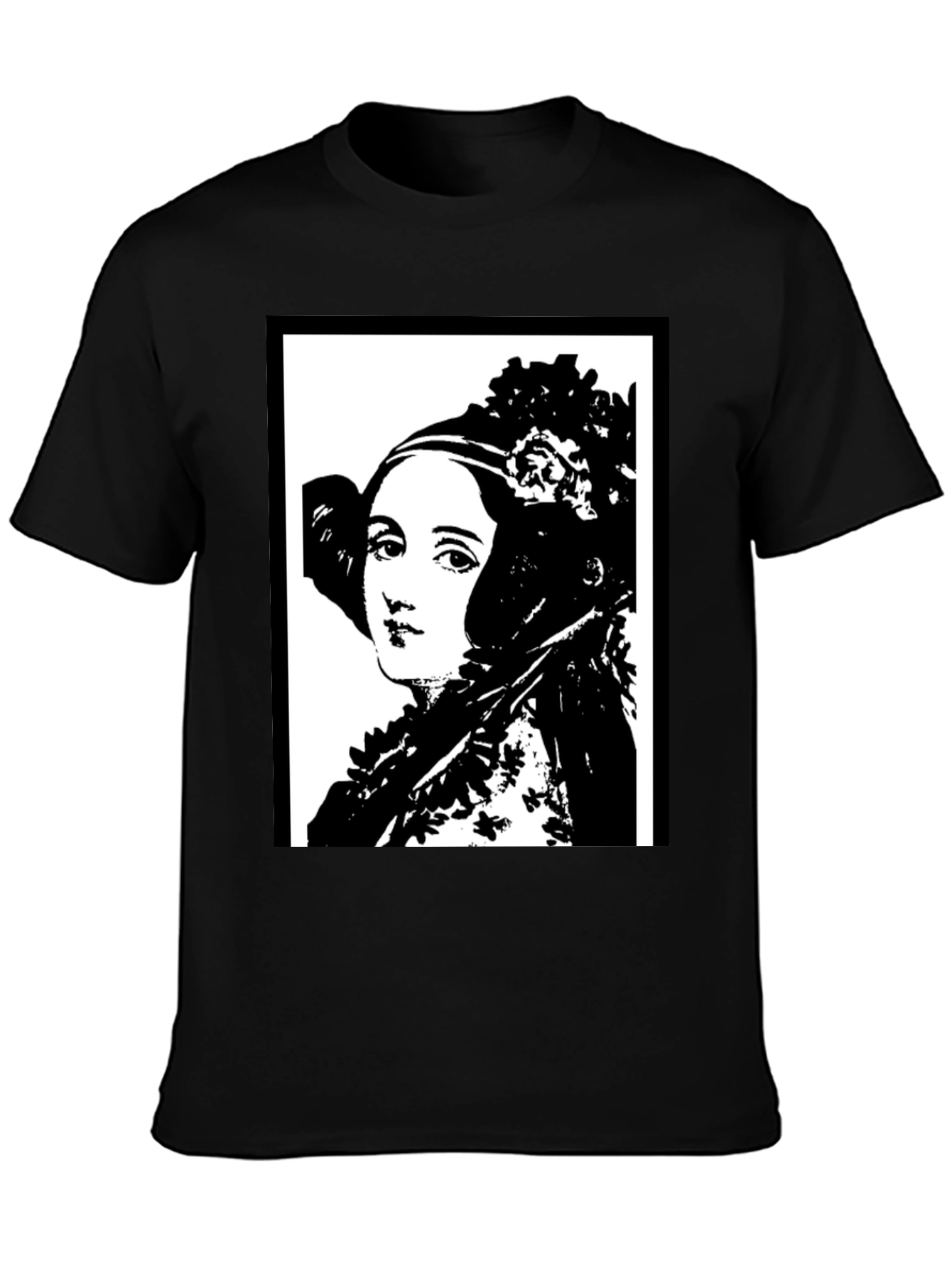 Ada Lovelace Portrait Graphic Tee - Black