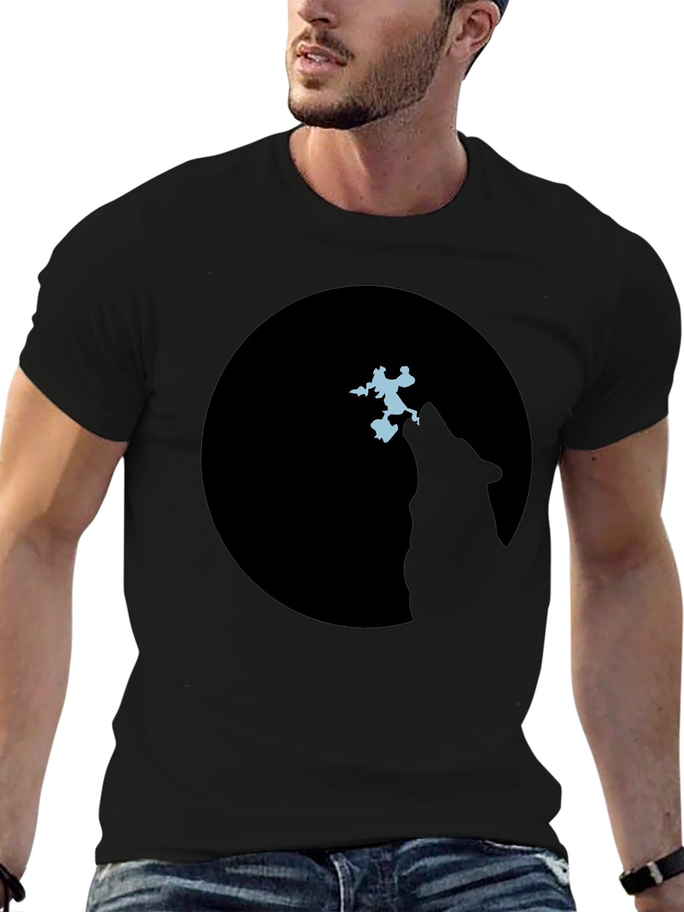 Wolf Moon Silhouette T-Shirt