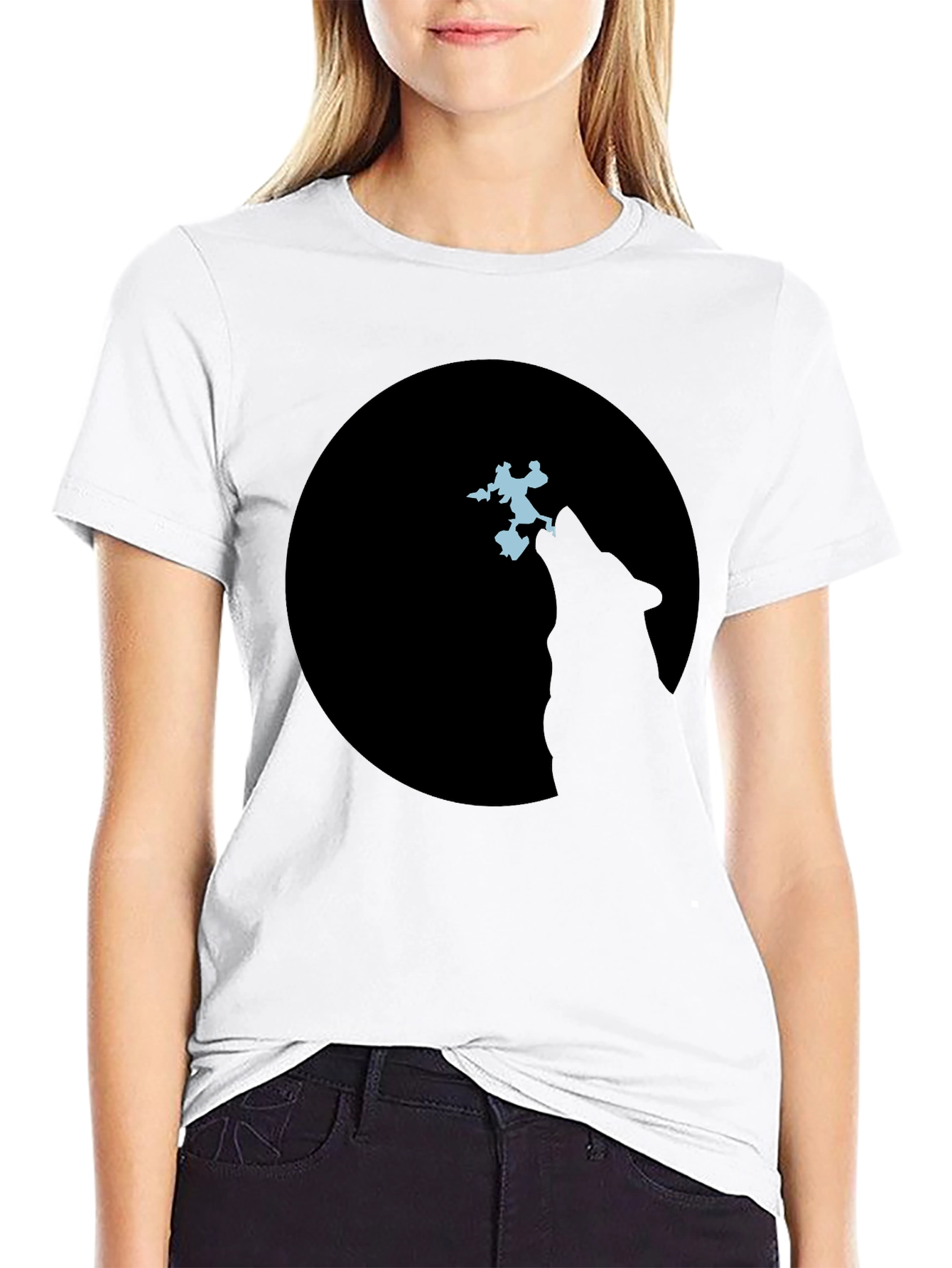 Wolf Moon Silhouette T-Shirt