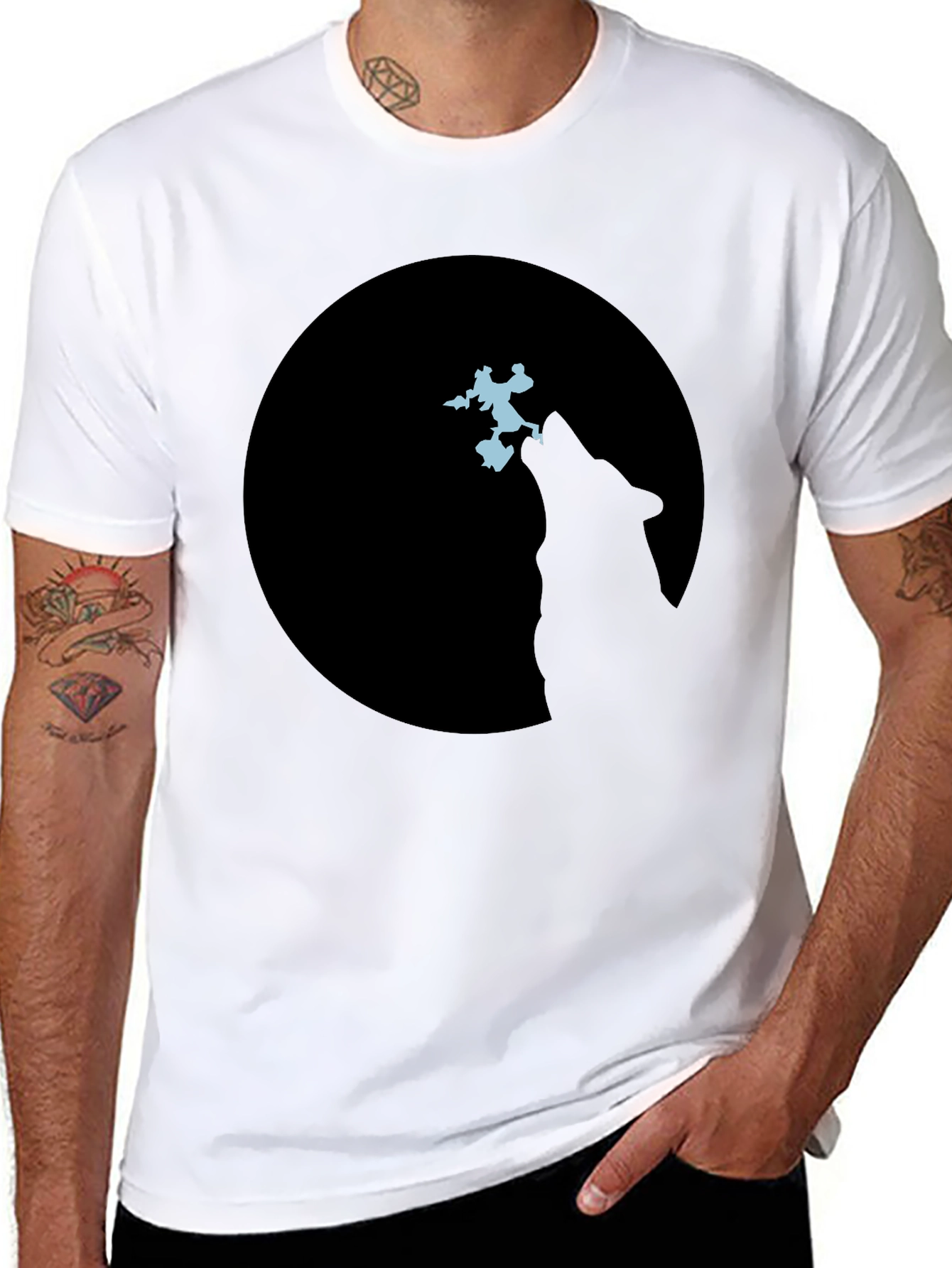Wolf Moon Silhouette T-Shirt