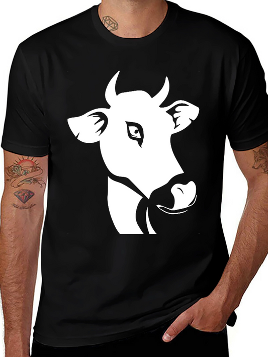 Cow Graphic Black T-Shirt