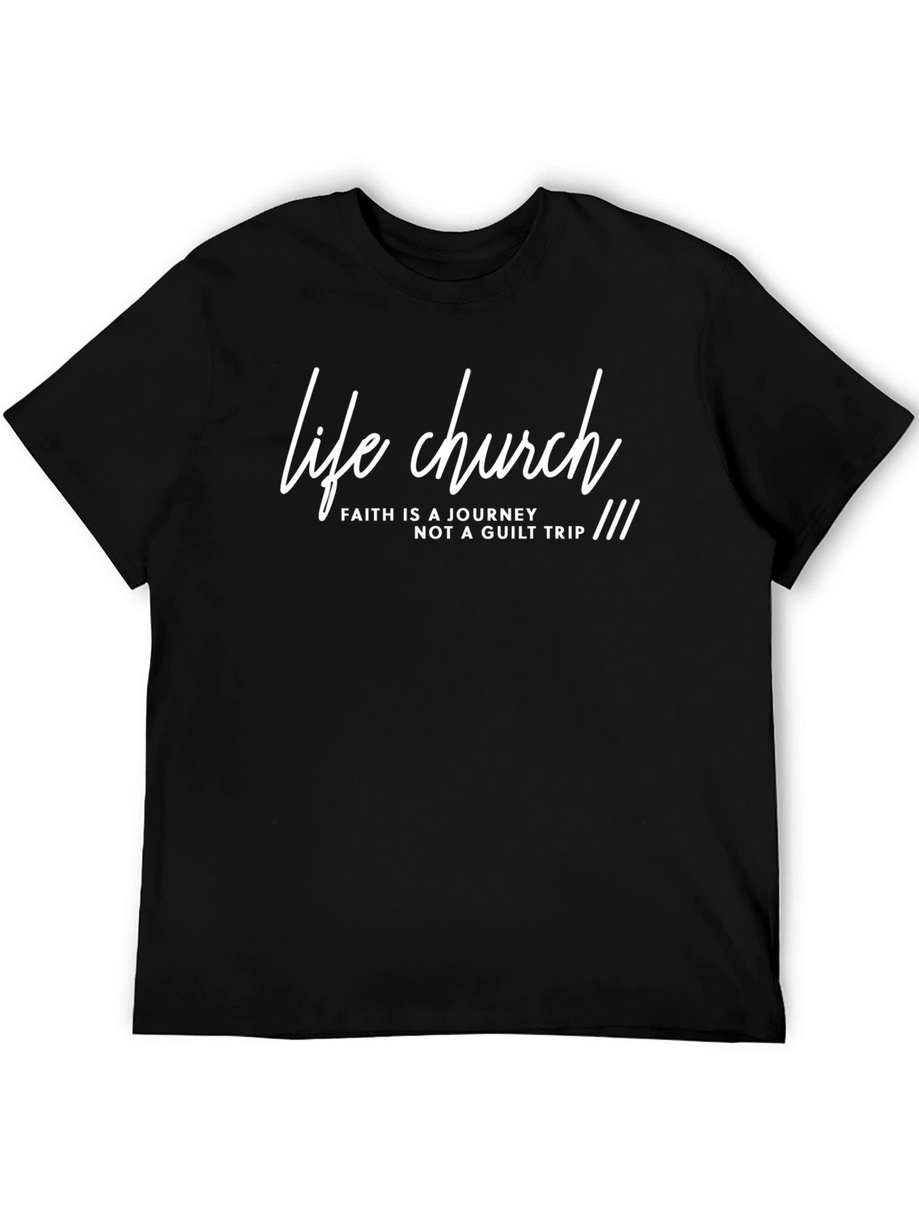 Life Church Faith Journey Black T-Shirt