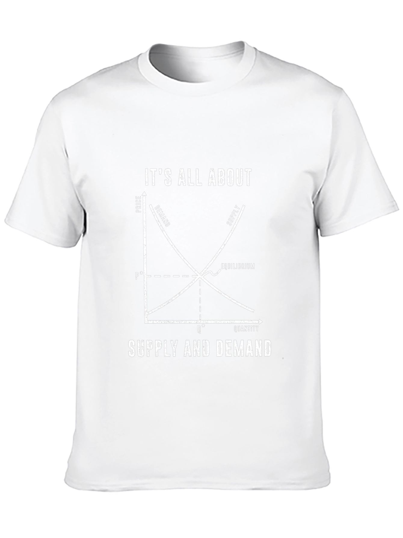 Economics T-Shirt - Supply & Demand Graph