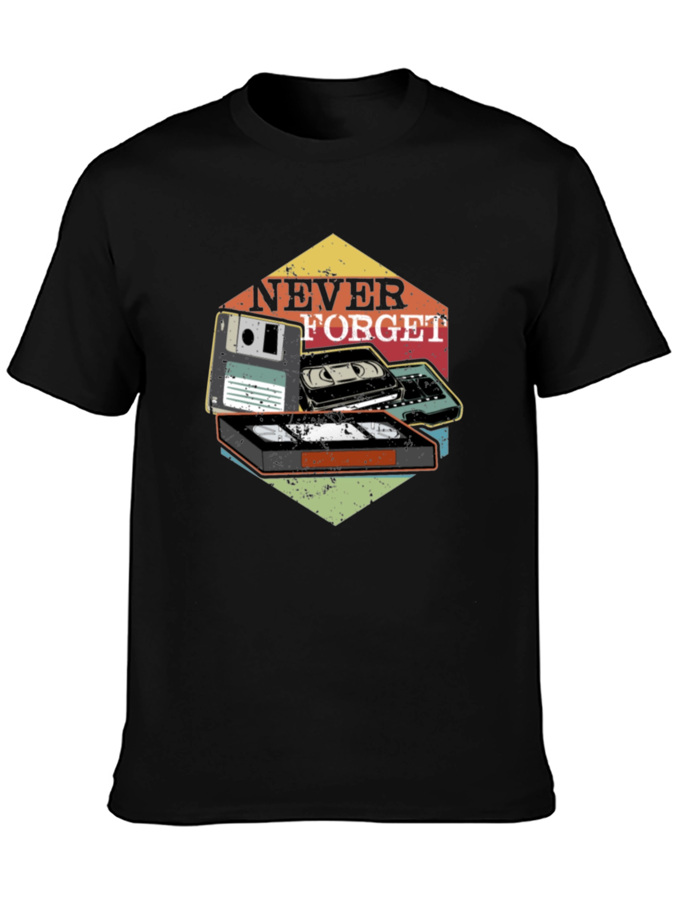 Retro Never Forget Graphic T-Shirt