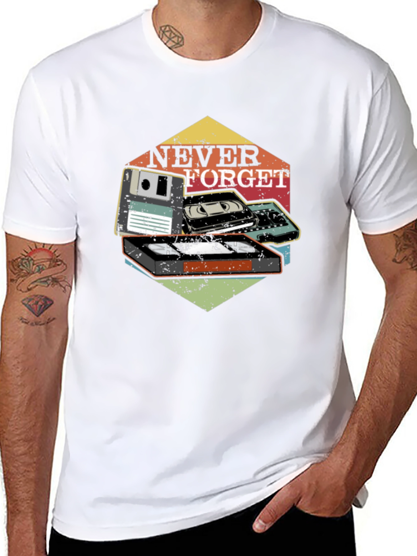 Retro Never Forget Graphic T-Shirt