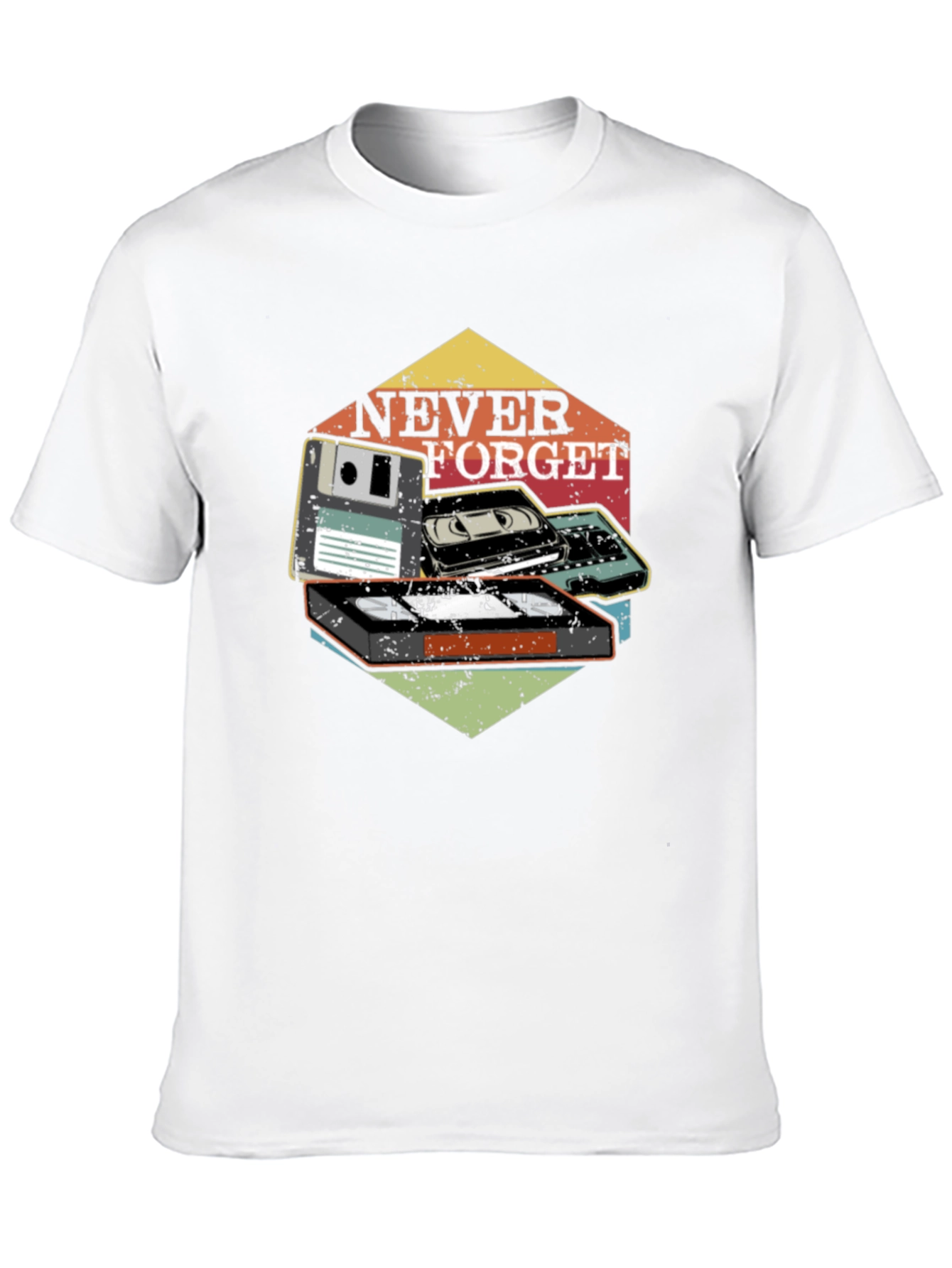 Retro Never Forget Graphic T-Shirt