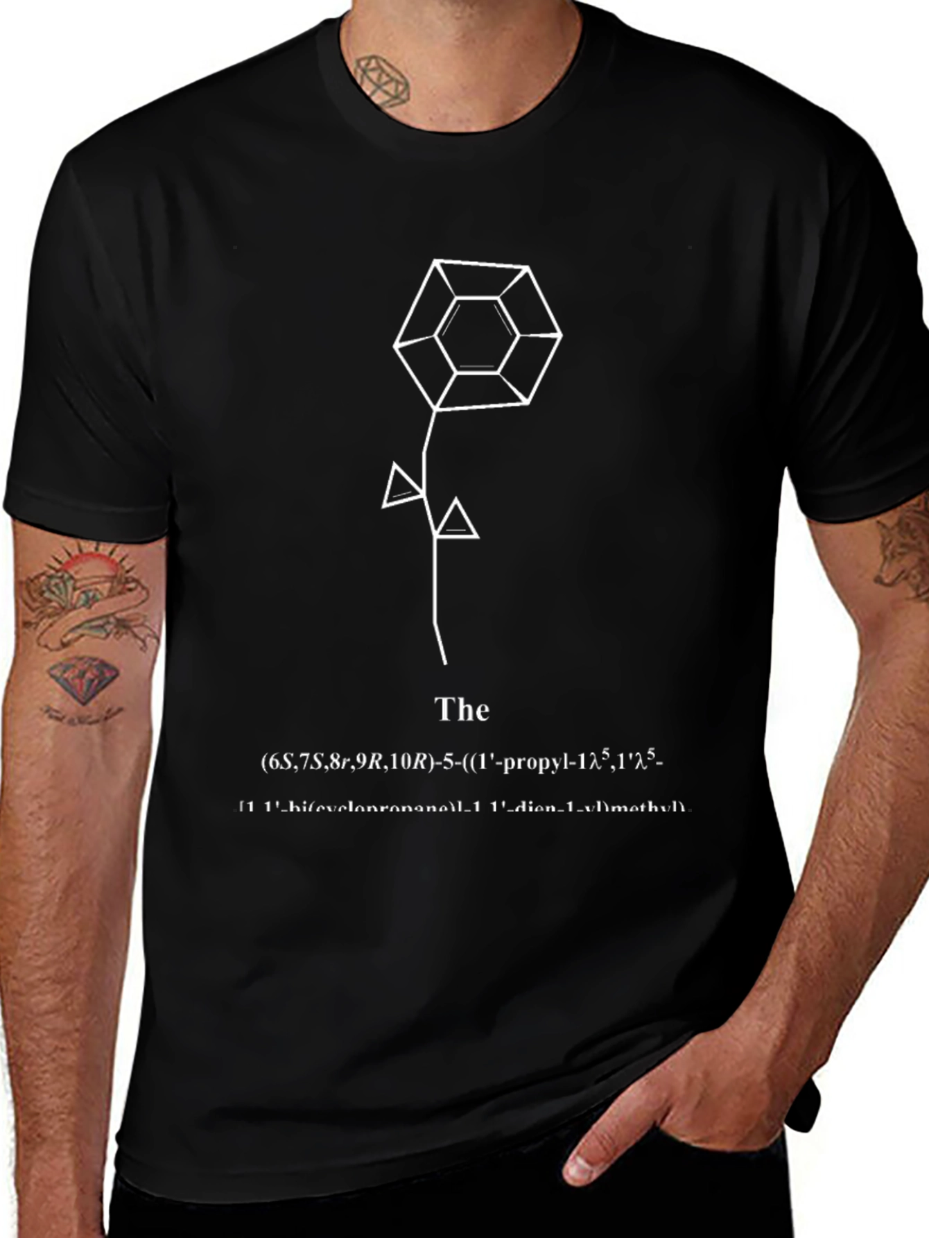 Unique Geometric Rose T-Shirt