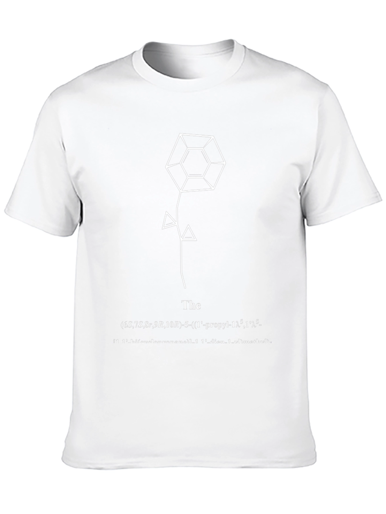 Unique Geometric Rose T-Shirt