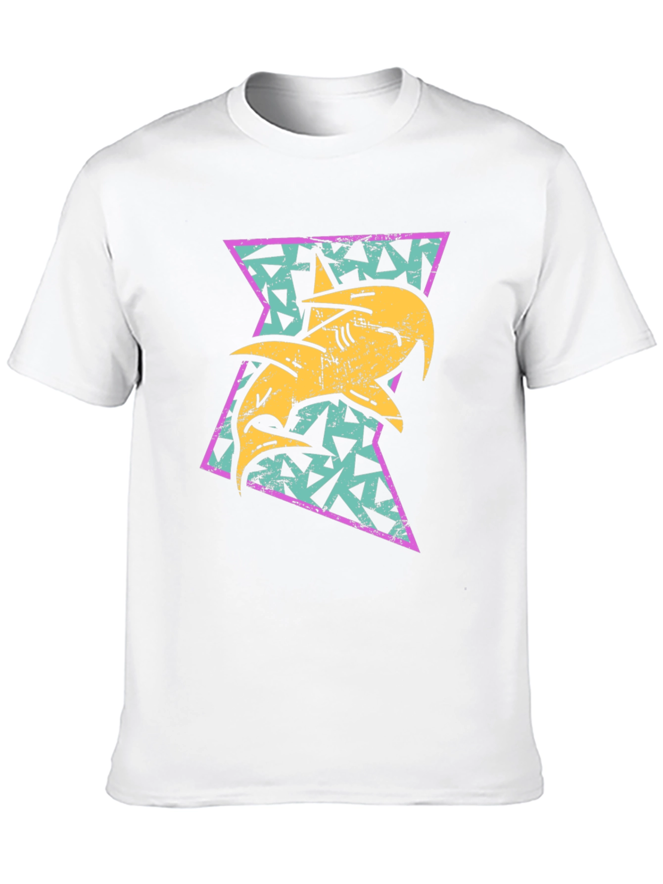 Retro Shark Triangle Graphic Tee